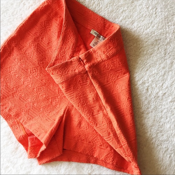 👌NWOT Arden B Orange High-Waisted Shorts - Picture 3 of 8